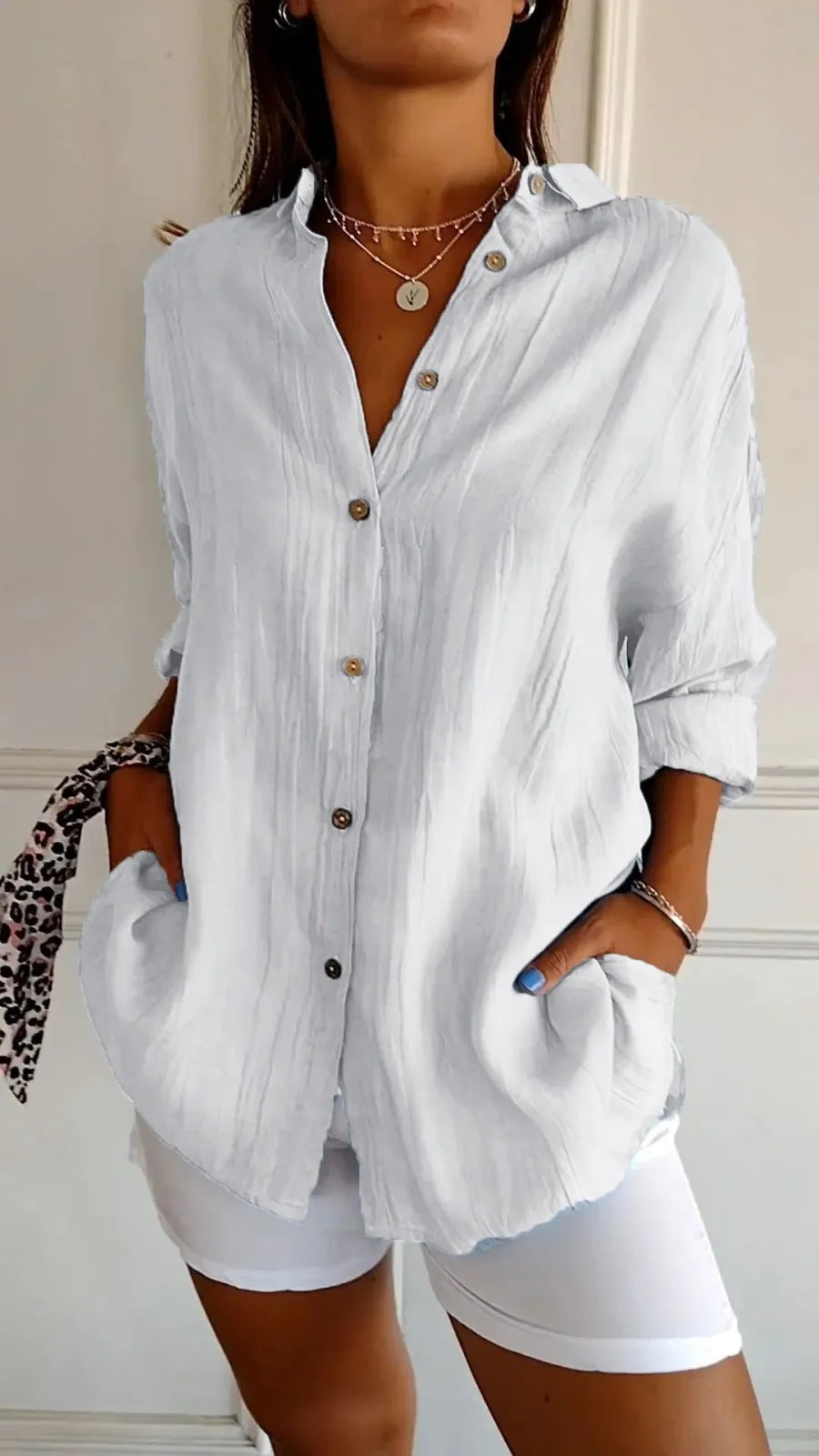 Chemise Élégante à Manches Longues