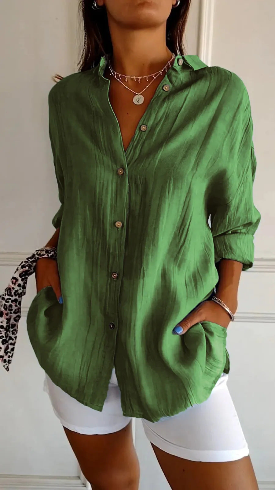 Chemise Élégante à Manches Longues