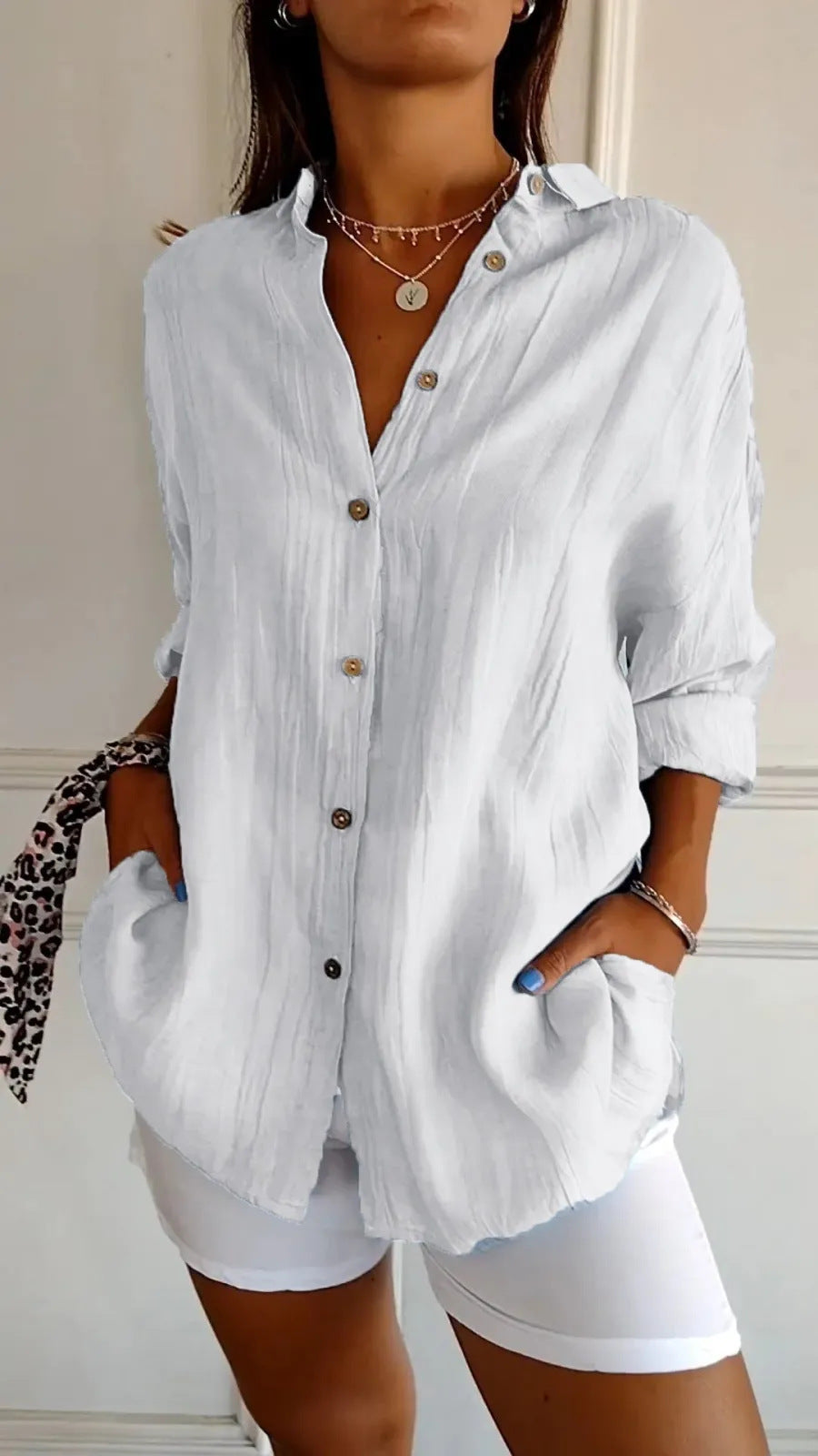 Chemise Élégante à Manches Longues